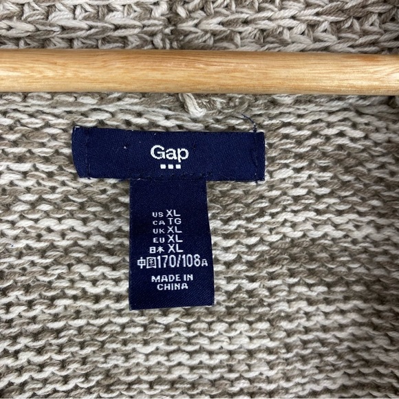 Gap Knit Belted Tie Front Robe Longline Cardigan Sweater Loungewear Cozy Size XL - Picture 3 of 6